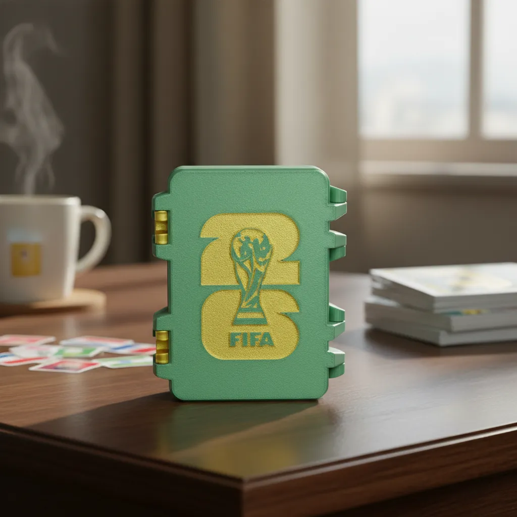 Caixa para figurinhas Copa do mundo