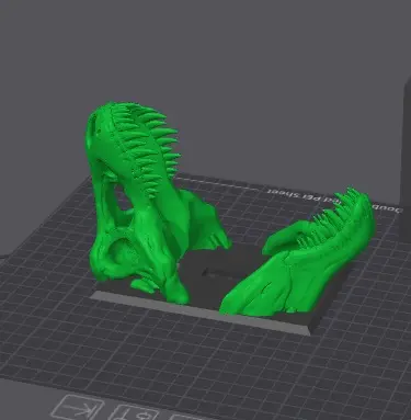 Cabeça Dino Interruptor