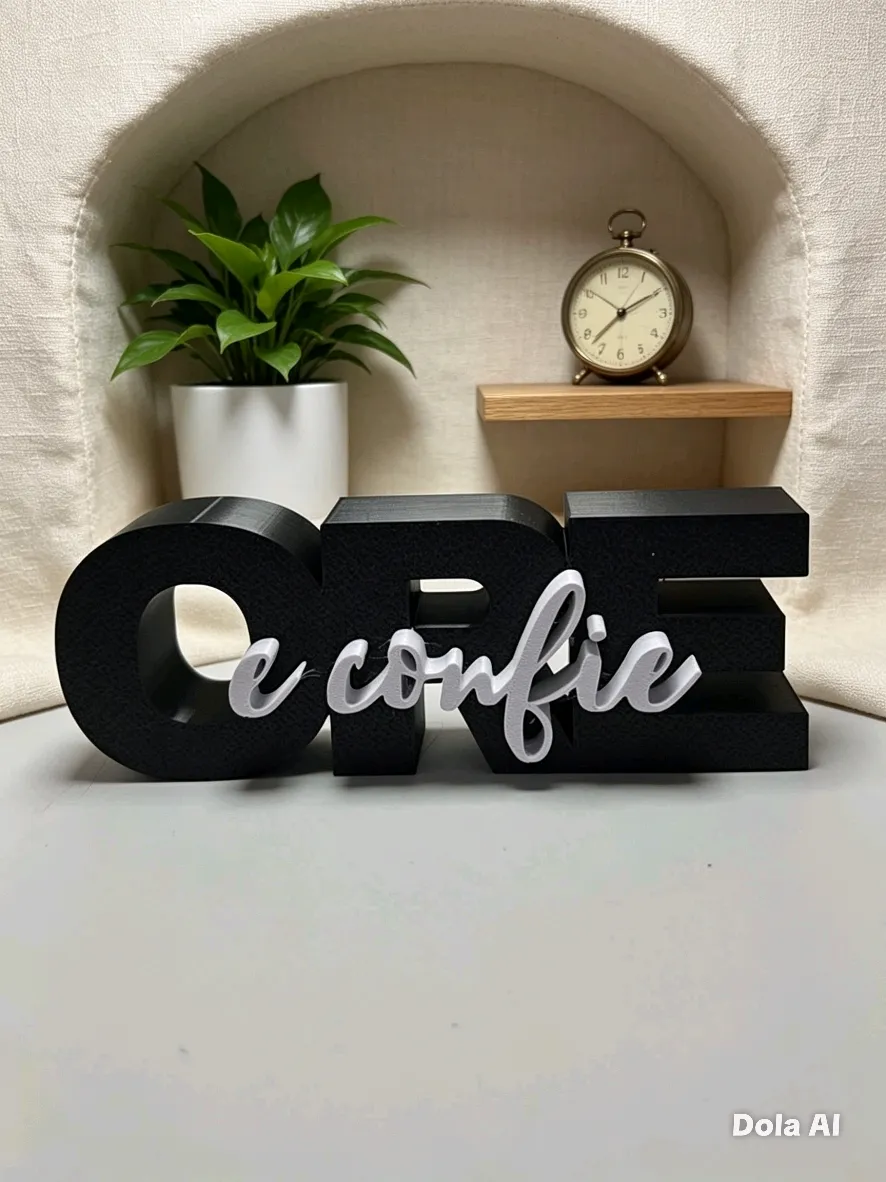 Decoração "ORE e confie" – Mensagem de Fé para Ambientes Especiais — foto 1 de 5