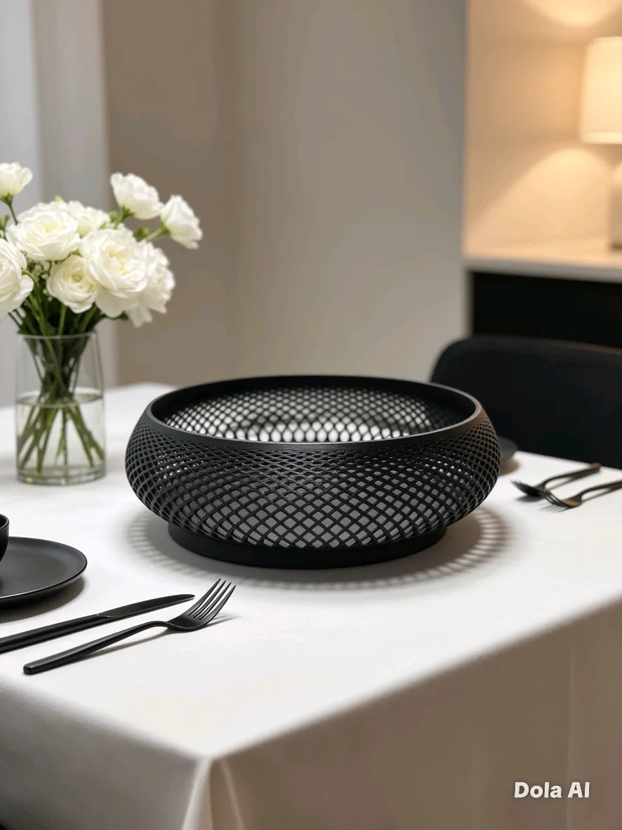 Centro de Mesa Decorativo Vazado – Design Moderno e Elegante — foto 1 de 4