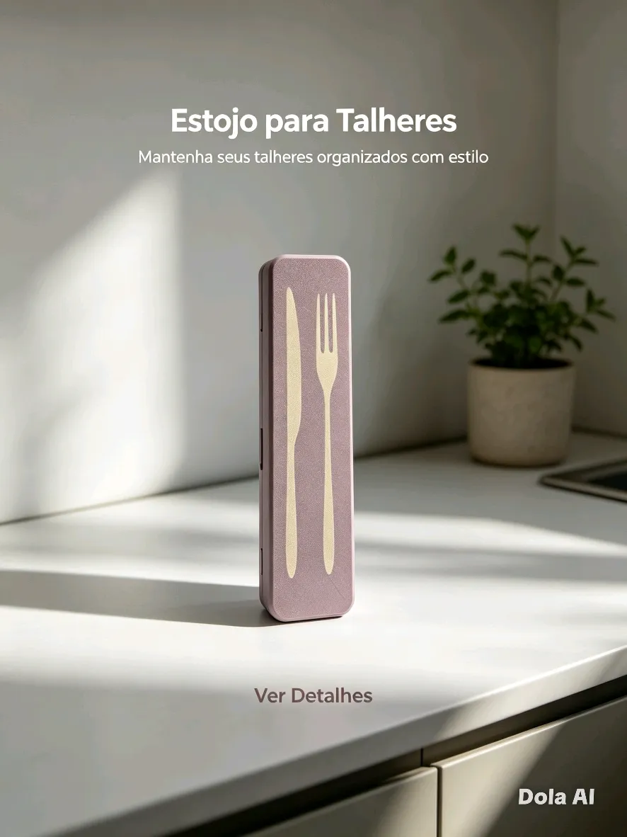 Estojo para Talheres Portátil – Organização. Higiene e Praticidade — foto 1 de 3