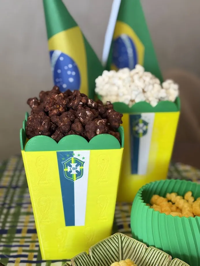 Balde Pipoca Copa do Mundo