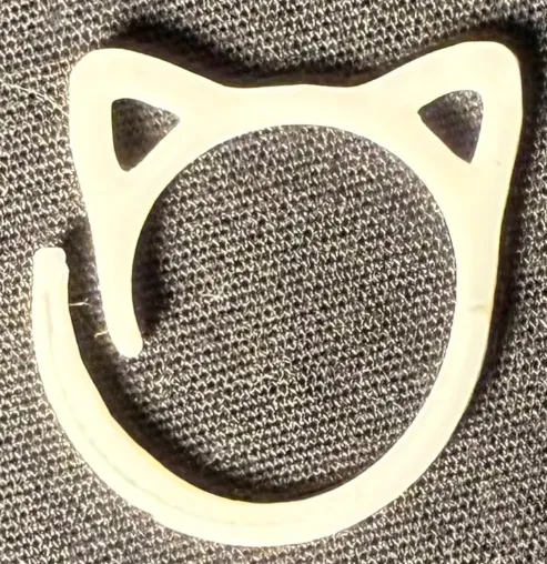 Marcador Ponto Crochê - Gato