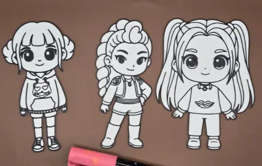 K-Pop Demon Hunters Pintura - 13 cm