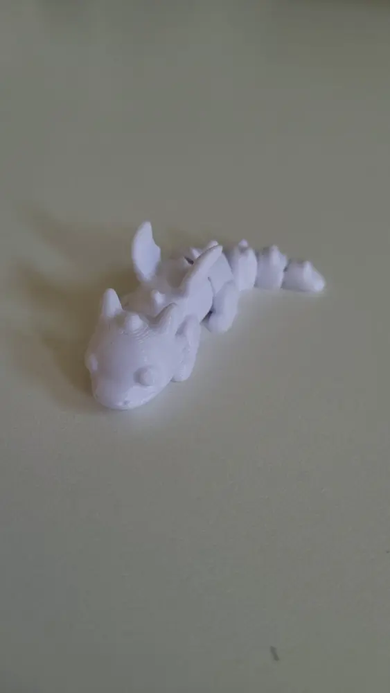 Brinquedo Articulado Flexi Dragon - BRANCO