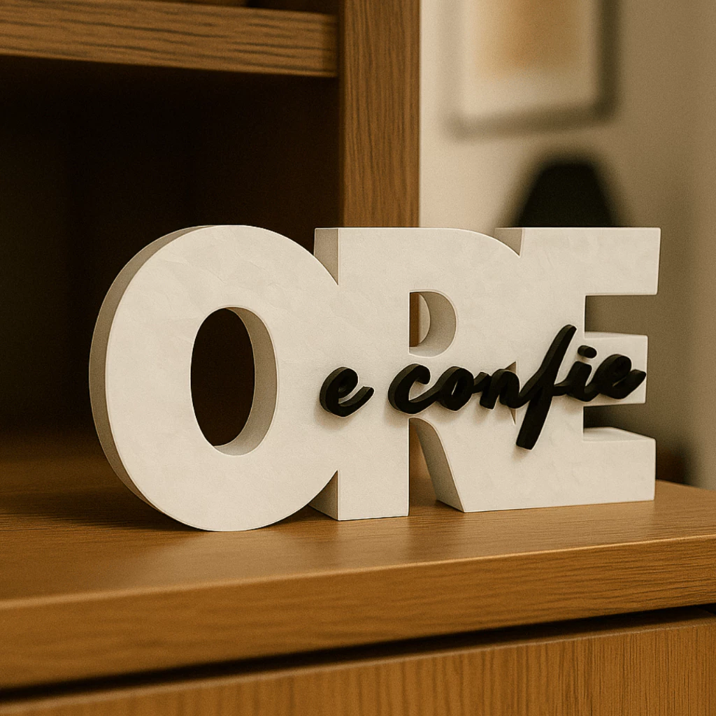 Ore Confie - decoração